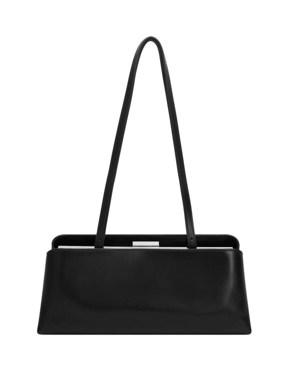 Verafied Silver Noir Éclair Bag Black